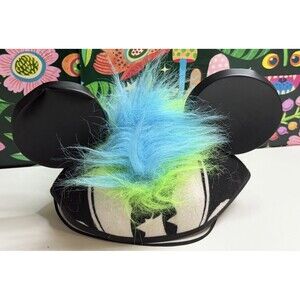 DISNEY Mickey Mouse Ears Blue Green Mohawk Mickey Adult